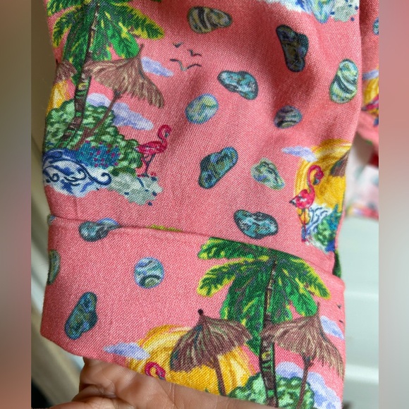 Nrvna Mode Hawaiian Shirt / Blouse - Small - Beach Vibes - Tropical - Picture 4 of 6